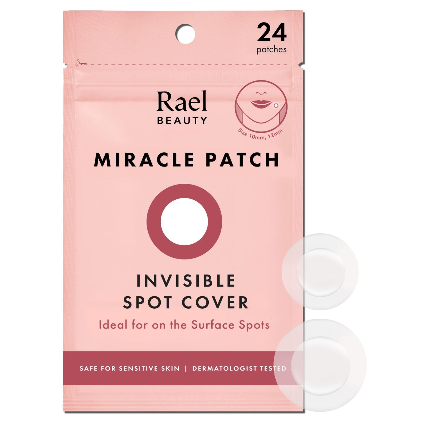 Rael Miracle Invisible Spot Cover Hydrocolloid Acne Pimple Patches (96 Ct)