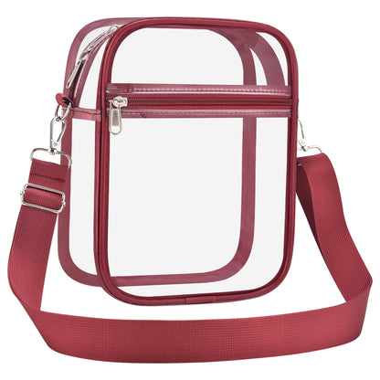 USPECLARE Clear Purse for Stadium Events Transparent Messenger Bag