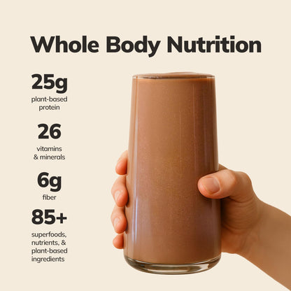 Ka’Chava Whole Body Meal Shake Chai 2 lb – Vegan Protein Powder with 85+ Superfoods & Greens – Plant-Based Meal Replacement with Probiotics & Digestive Enzymes – Gluten & Dairy Free (15 Servings)