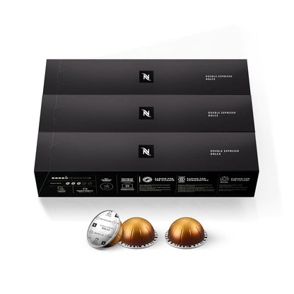 Nespresso Vertuo, Double Espresso Dolce, 30-Count Espresso Pods