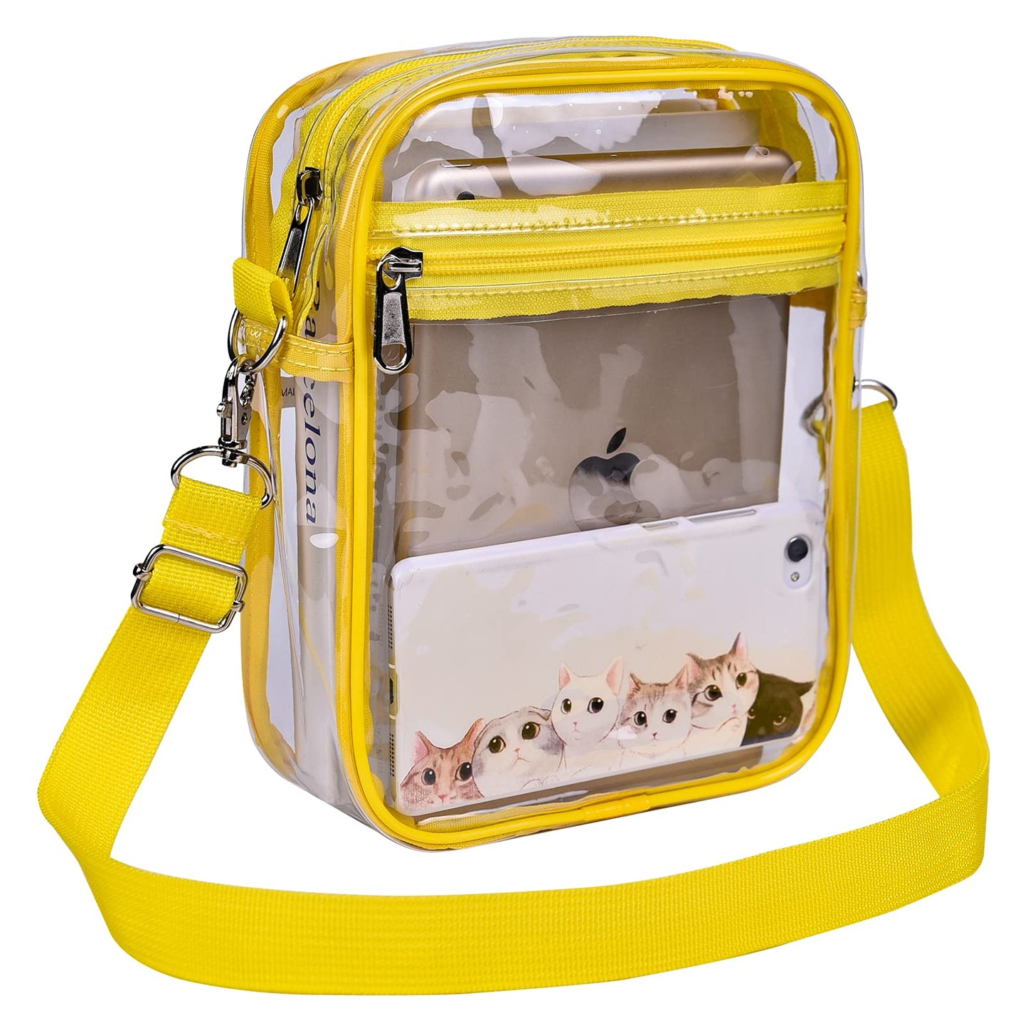 USPECLARE Clear Purse for Stadium Events Transparent Messenger Bag