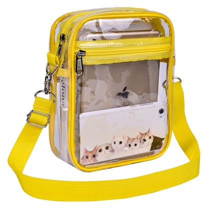 USPECLARE Clear Purse for Stadium Events Transparent Messenger Bag