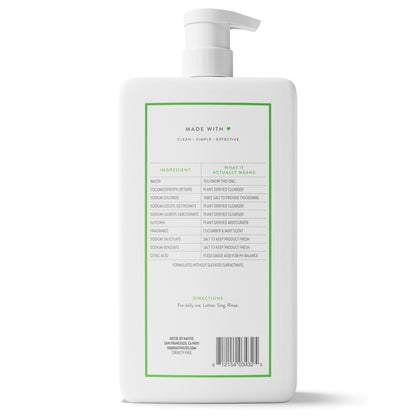 Native Clean Body Wash, Gentle & pH-balanced for Sensitive Skin, 24-Hr Freshness for Women & Men, Vegan & Cruelty-Free, Free of Sulfates, Parabens & Phthalates, Sandalwood & Shea Butter, 36 oz