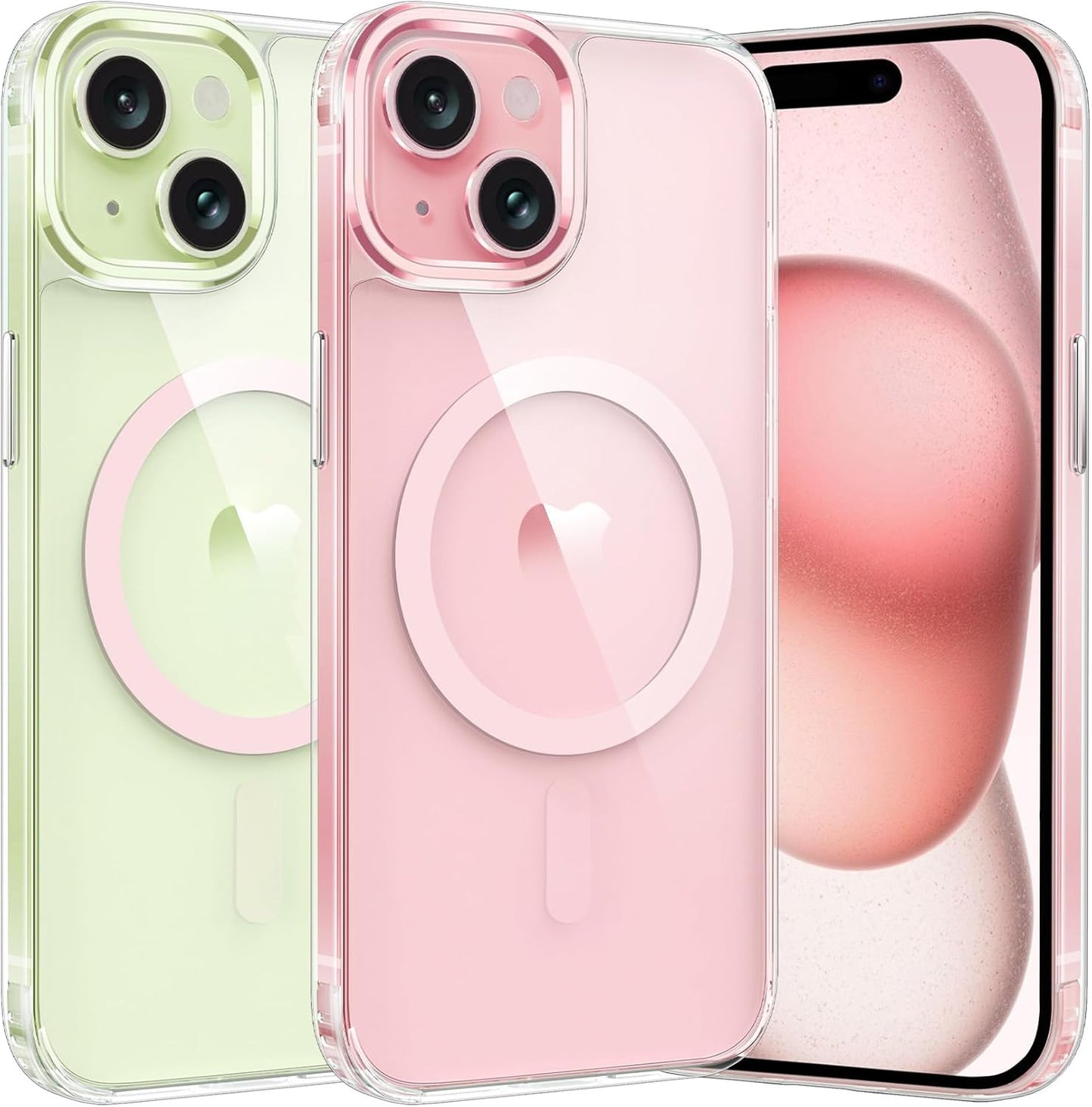 FNTCASE for iPhone 17 Pro Case Clear Magnetic with Screen Protector
