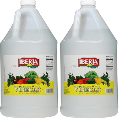 Iberia All Natural Distilled White Vinegar, 1 Gallon - 5% Acidity