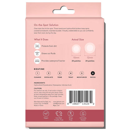 Rael Miracle Invisible Spot Cover Hydrocolloid Acne Pimple Patches (96 Ct)