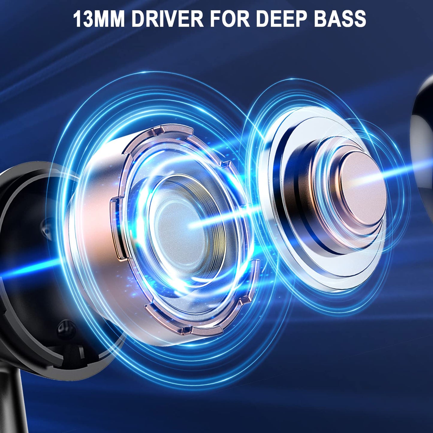 Wireless Earbuds, Bluetooth 5.4 Ear Buds, LED Power Display, 6D Bass Stereo