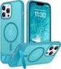 Magnetic Compatible with iPhone 14 Pro Max Case, [Built-in Invisible Kickstand][Compatible with MagSafe] [Military Grade Shockproof] Slim Translucent Matte Phone Case for iPhone 14 Pro Max 6.7"