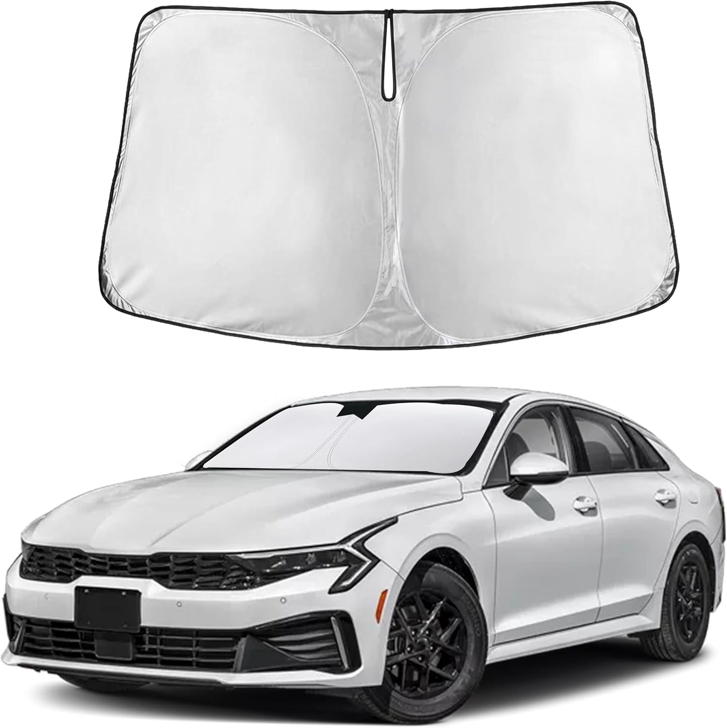 Autovir Windshield Sun Shade, 2017-2026 Tesla Model 3 & Y, 280T Visor Shade