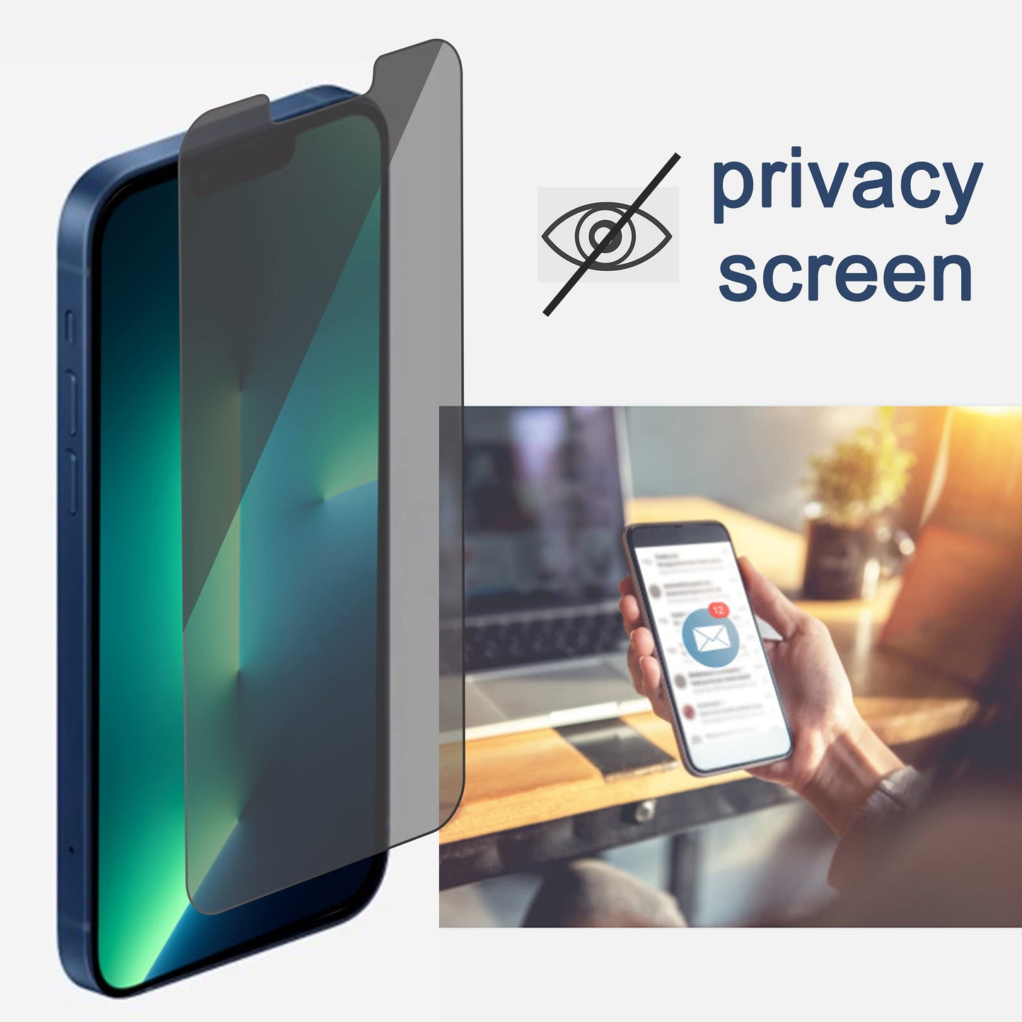 Ailun Privacy Screen Protector+Camera Lens Protector for iPhone 17 Pro Max