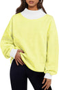 Trendy Queen Womens Mock Neck Sweatshirts Oversized Pullover Fall Outfits