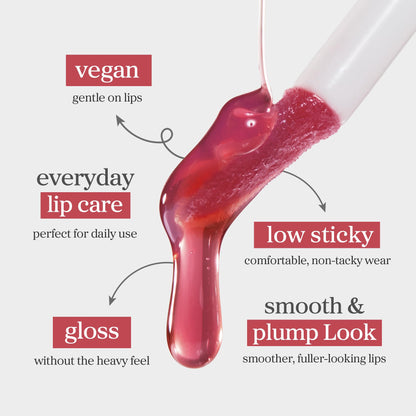 NOONI Korean Lip Oil - Applepeony - pH Color-Changing Plumping Lip Gloss
