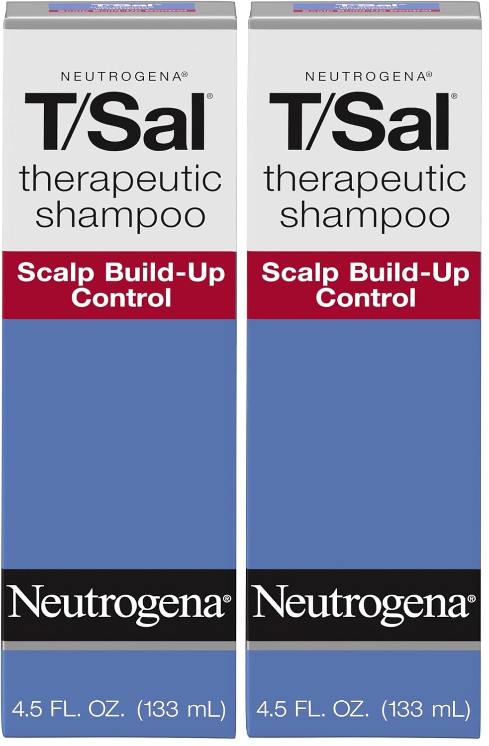 Neutrogena T/Sal Therapeutic Dandruff Shampoo, Scalp Build-Up Control, 3% Salicylic Acid,Psoriasis Treatment, Seborrheic Dermatitis Shampoo, Clears Flakes, Fragrance Free, 4.5 fl oz | Scalp Build-up Shampoo, 3% Salicylic Acid, Scalp Psoriasis Treatment, S