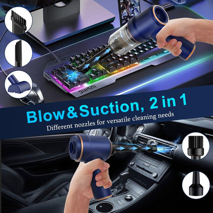 KMM Handheld Car Vacuum Cleaner, Hand Held Vacuum Cleaner and Air Duster