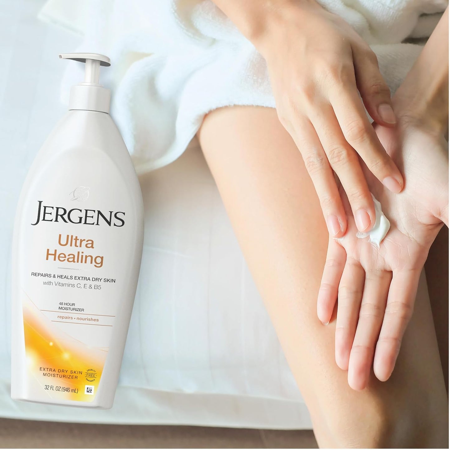 Jergens Ultra Healing Body Lotion, Moisturizer for Dry Skin, 32 fl oz