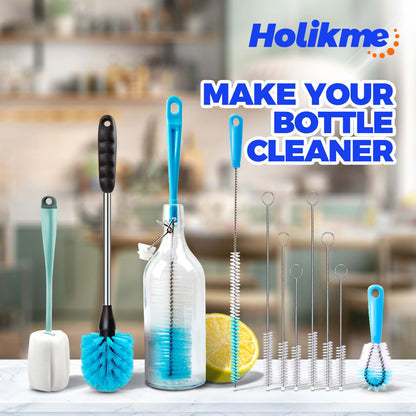 Holikme Bottle Brush Tube Cleaning Lab Set with Long Handle,White