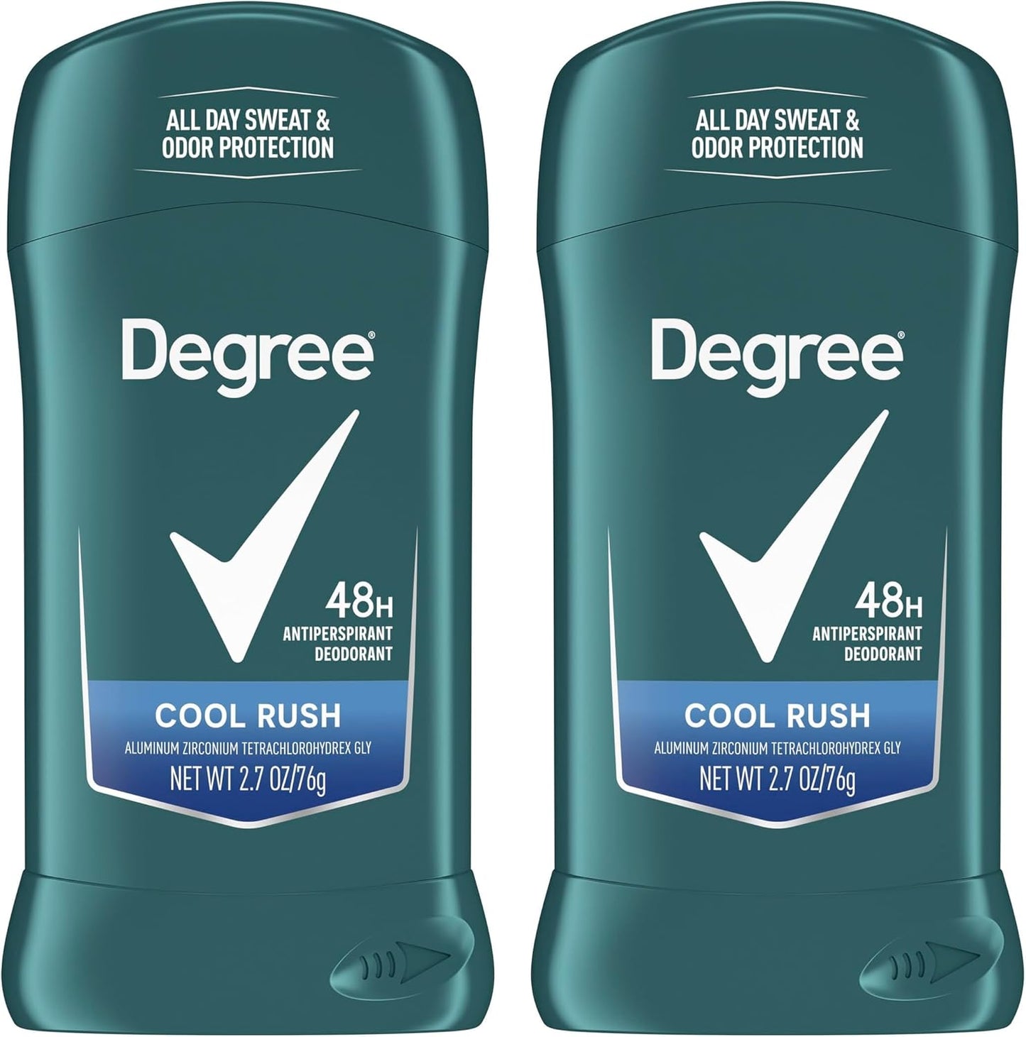 Degree Men Original Antiperspirant Cool Rush Twin Pack Sweat 2 Pack 2.7 oz