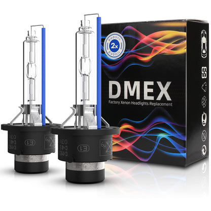 DMEX D3S HID Headlight Bulbs 8000K White Blue Xenon 35W 66340 42403 42302 Replacement - Pack of 2 (Not fit Halogen Headlamp)