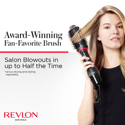 REVLON One-Step Volumizer Hair Dryer and Styler, 2.8 in Barrel, Black