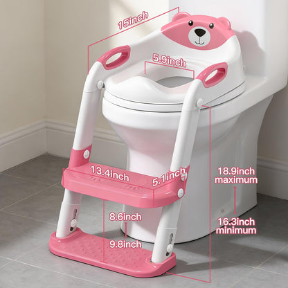 Potty Training Toilet for Toddlers, 2-in-1 Potty Training seat, Anti-Slip
