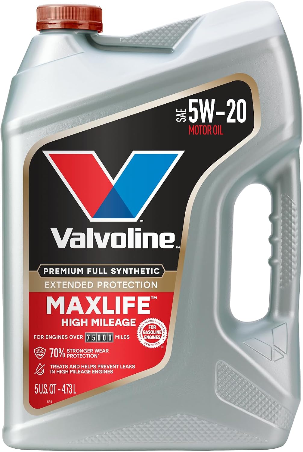 Valvoline MaxLife High Mileage 5W-30 Synthetic Blend Motor Oil 5 Quart