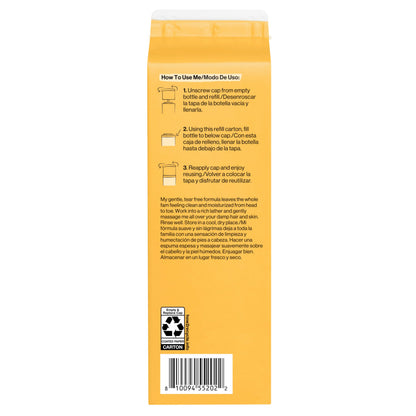 The Honest Company Shampoo & Body Wash, Tear-Free, Fragrance-Free, 10 fl oz