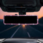 JOYTUTUS Rear View Mirror, Universal 12 Inch Panoramic Convex Rearview Interior Clip-on Wide Angle Mirror to Reduce Blind Spot Effectively for Car SUV Trucks - Blue