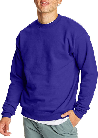 Hanes Men's Sweatshirt, EcoSmart Fleece Crewneck Sweatshirt, Big & Tall Available, 1 or 2-Pack