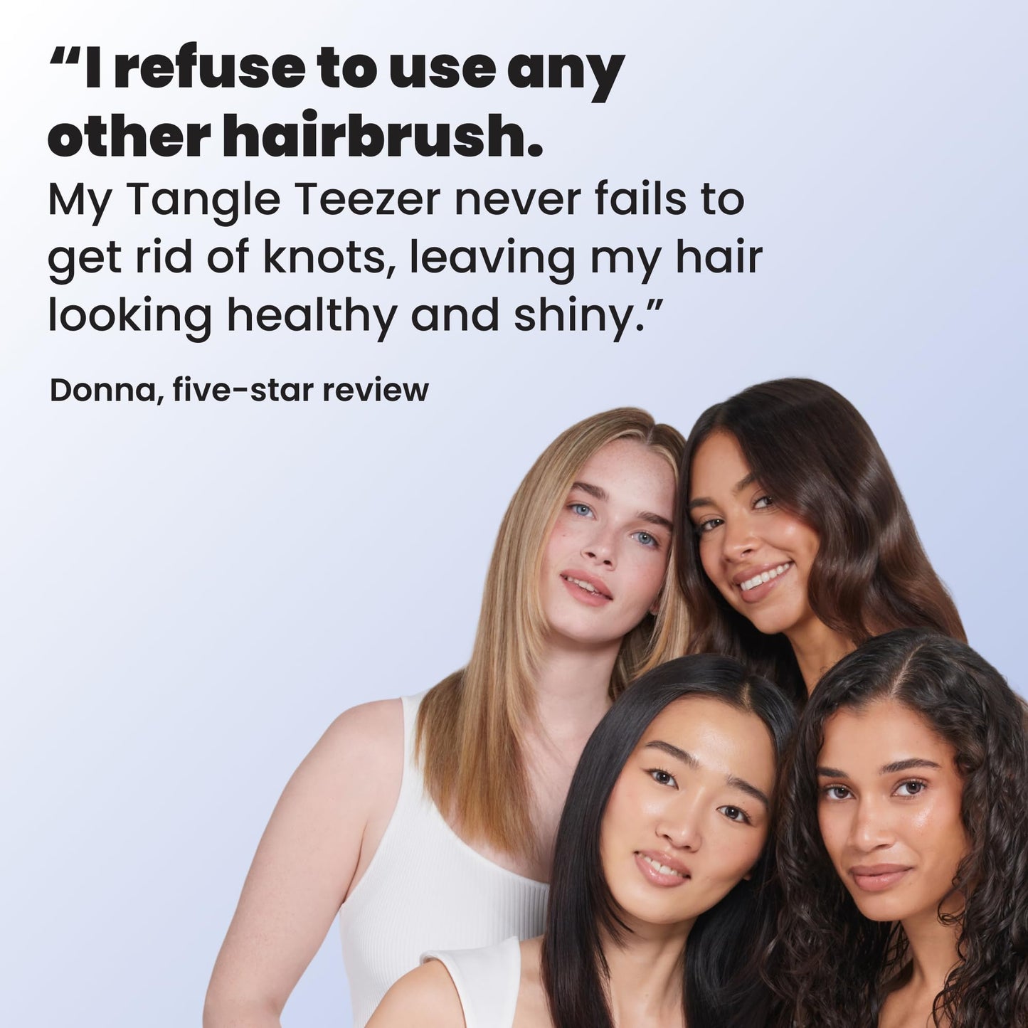 Tangle Teezer Ultimate Detangler Brush, Straight to Wavy, Liquorice Black
