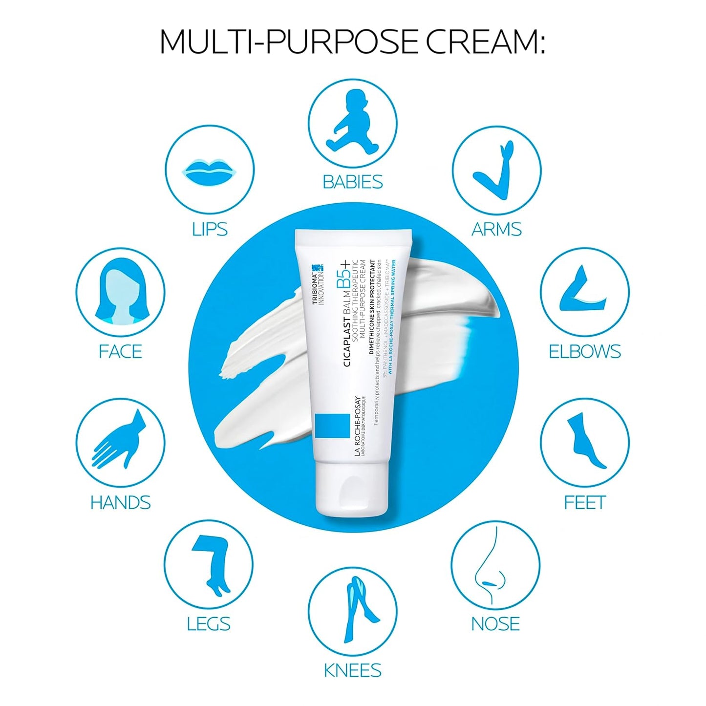 La Roche-Posay Cicaplast Balm B5, Barrier Repair Cream for Dry Skin