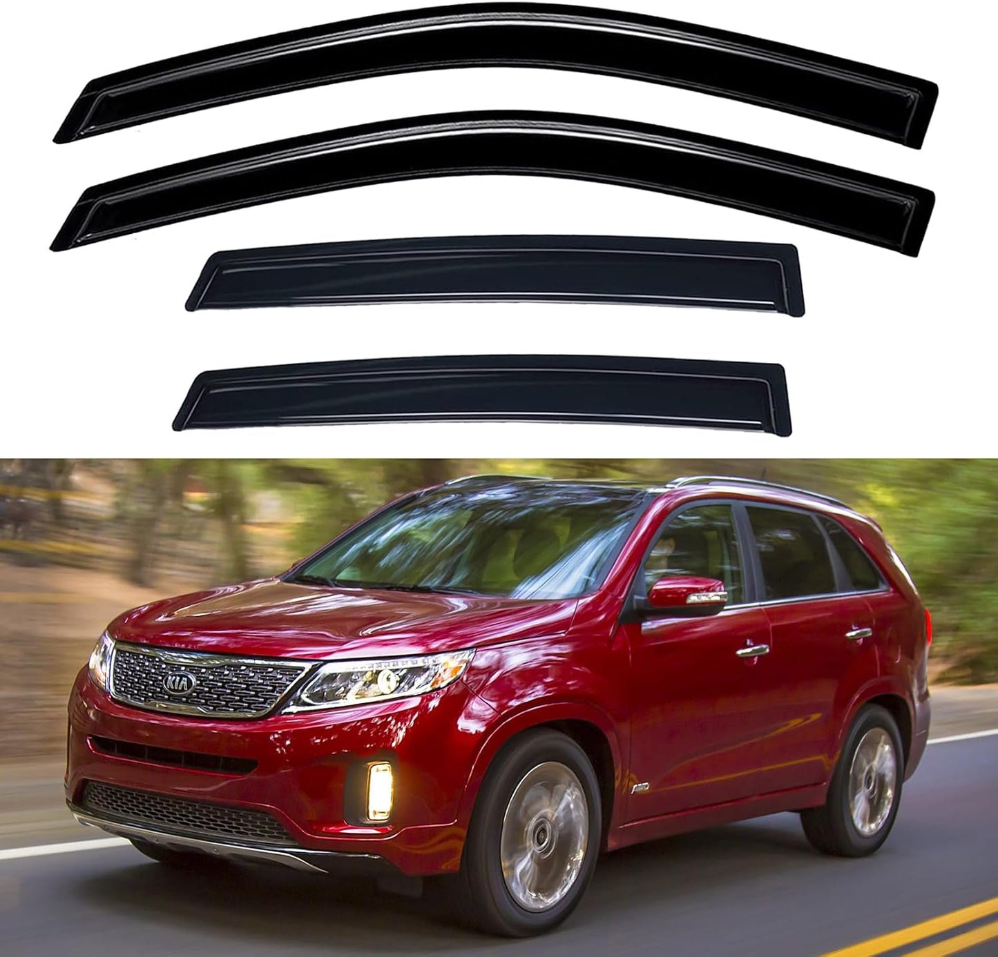 Window Visors Rain Guards for 2020-2025 Nissan Sentra