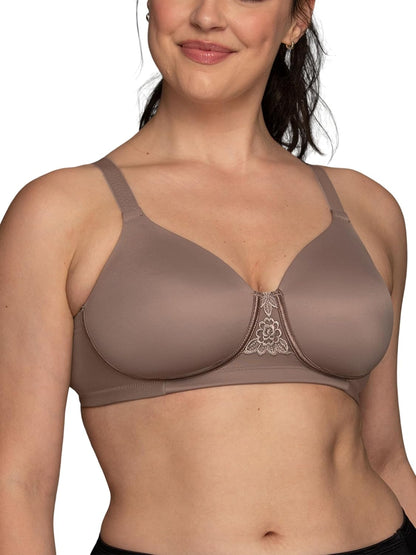 Vanity Fair Women's Full Figure Beauty Back Smoothing Bra, 4 Way Stretch Fabric, Lightly Lined Cups up to H