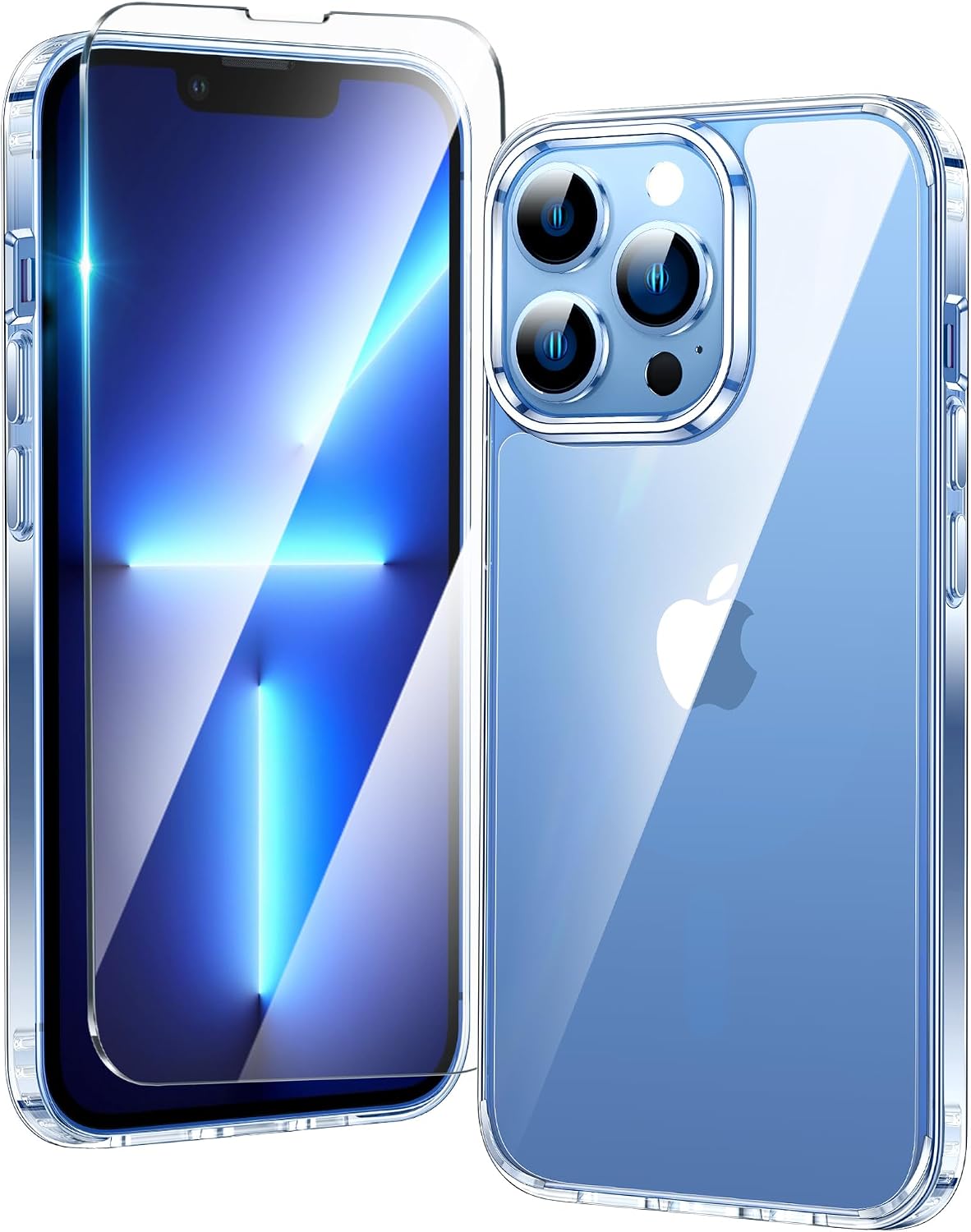 FNTCASE for iPhone 17 Pro Case Clear Magnetic with Screen Protector