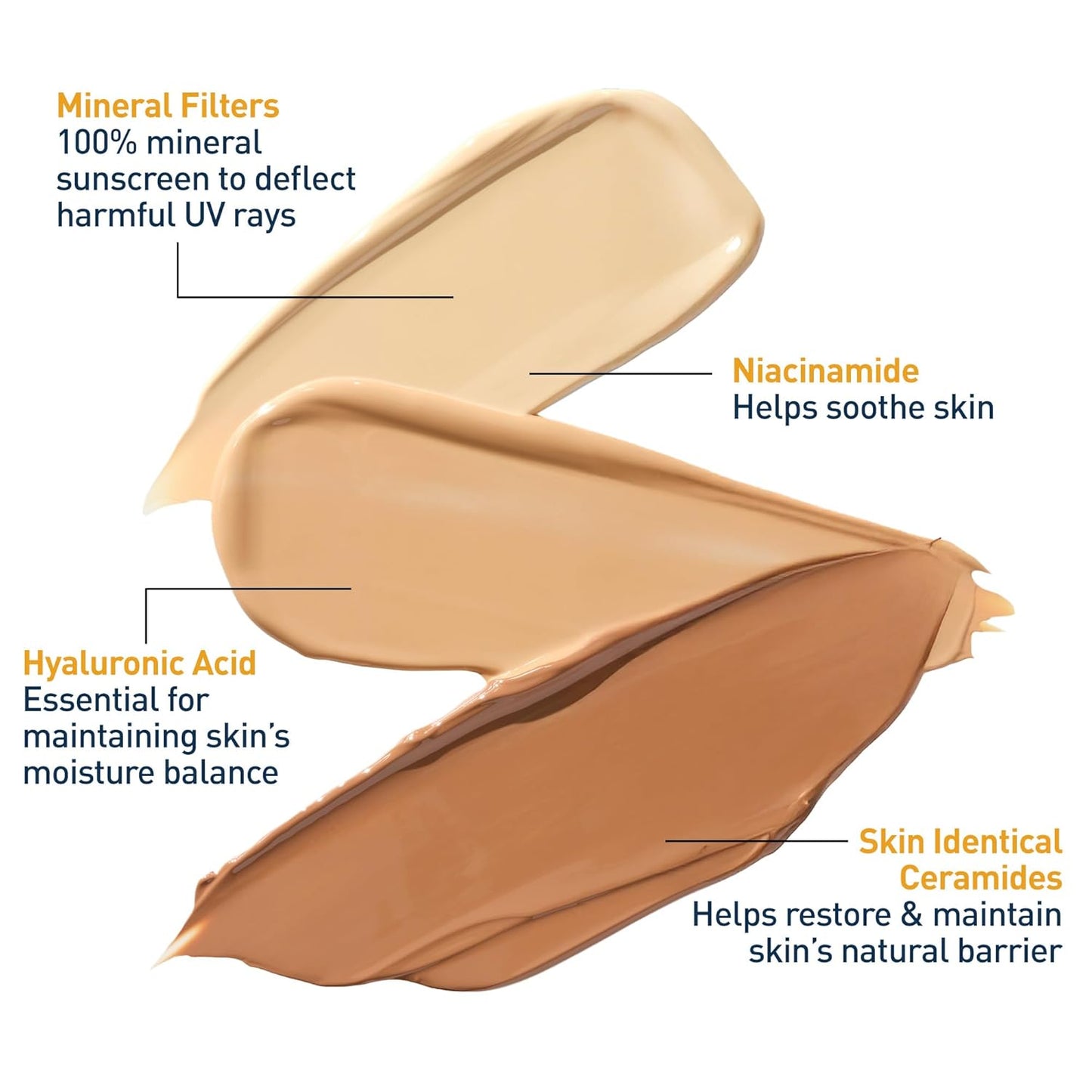CeraVe Tinted Sunscreen for Face, Mineral SPF 30 Moisturizer, Deep, 1.7oz