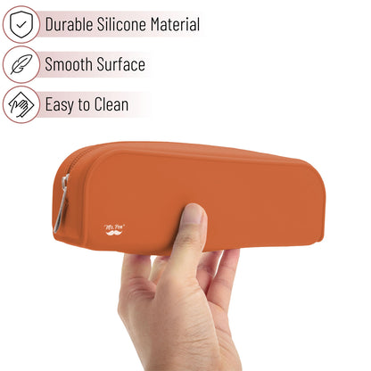 Mr. Pen- Silicone Pencil Case, Aesthetic Pencil Bag for Women, Makeup Pouch