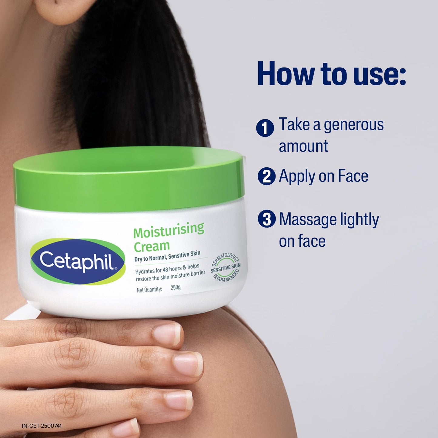 Cetaphil Moisturizing Cream Sensitive Skin, Fragrance Free, 3oz, 3ct