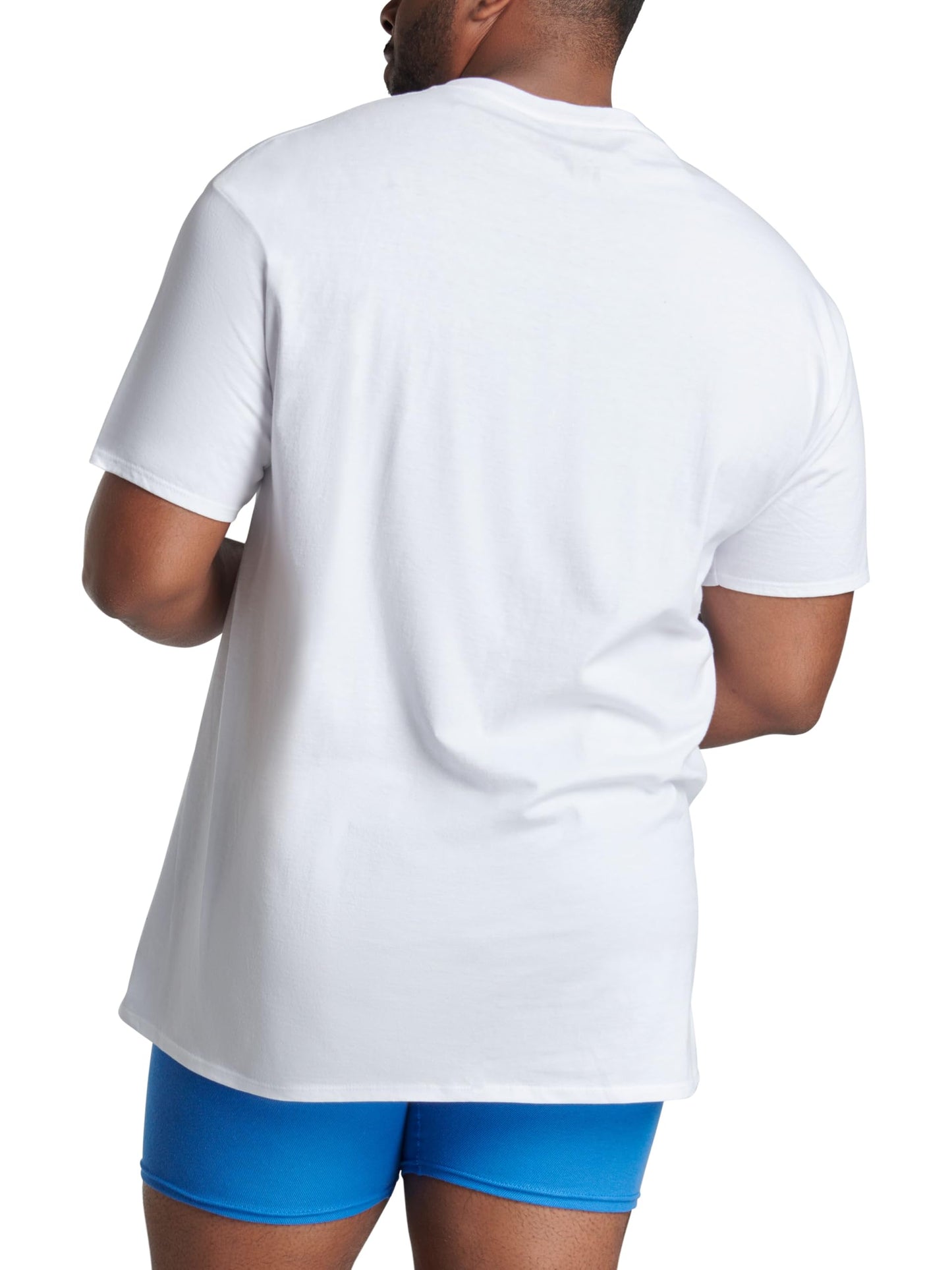 Fruit of The Loom Men's Crew Tee Undershirts, Moisture Wicking & Tag Free, Also Available in Big & Tall