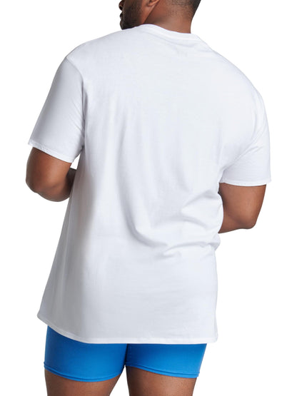 Fruit of The Loom Men's Crew Tee Undershirts, Moisture Wicking & Tag Free, Also Available in Big & Tall