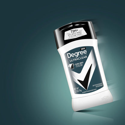 Degree Men UltraClear Antiperspirant Black+White Sweat & 2 Count 2.7 oz
