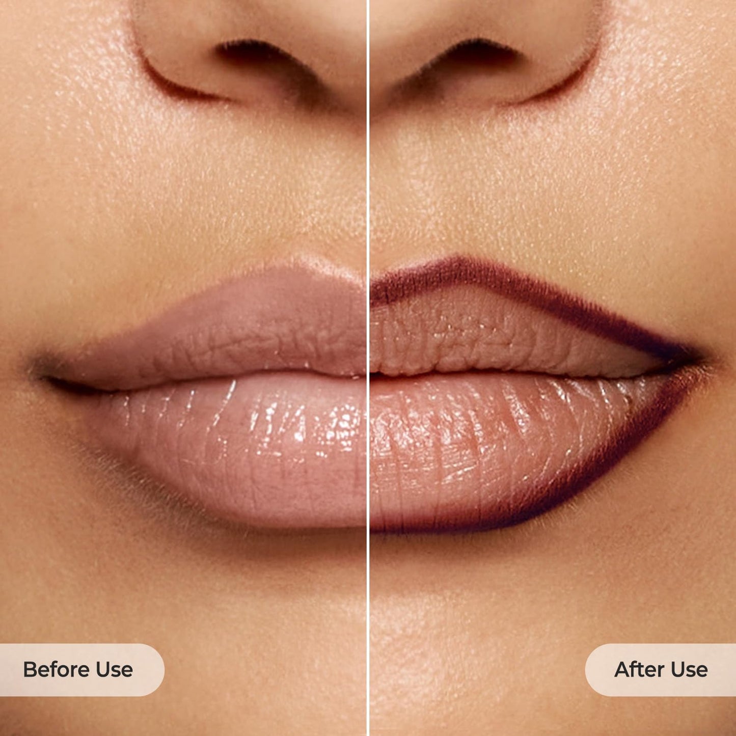 Laka Lip Liner - Smooth & Blendable Soft Matte Lip Contour Pencil for Shaping & Overlining Lips | Waterproof Formula, Oil-Cleanse Off, Long-Lasting Wear | #01 Bare Memory (Warm Beige)