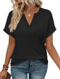 WIHOLL Womens Blouses Spring Tops Short Sleeve Shirts Dressy Casual Summer Vacation Fashion Clothing 2026