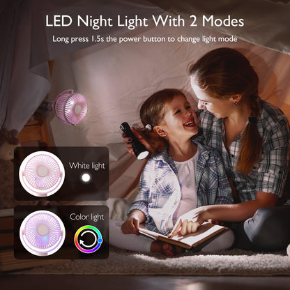 Momcozy 8000mAh Portable Stroller Fan | 27H Ultra-long Battery Life