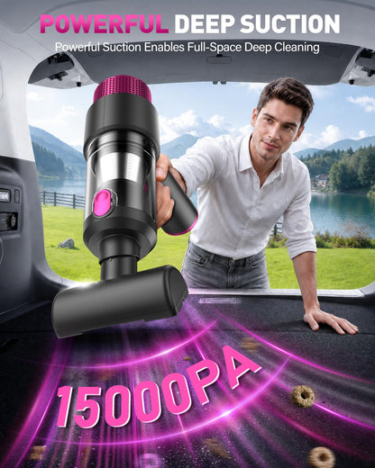 KMM Handheld Car Vacuum Cleaner, Hand Held Vacuum Cleaner and Air Duster
