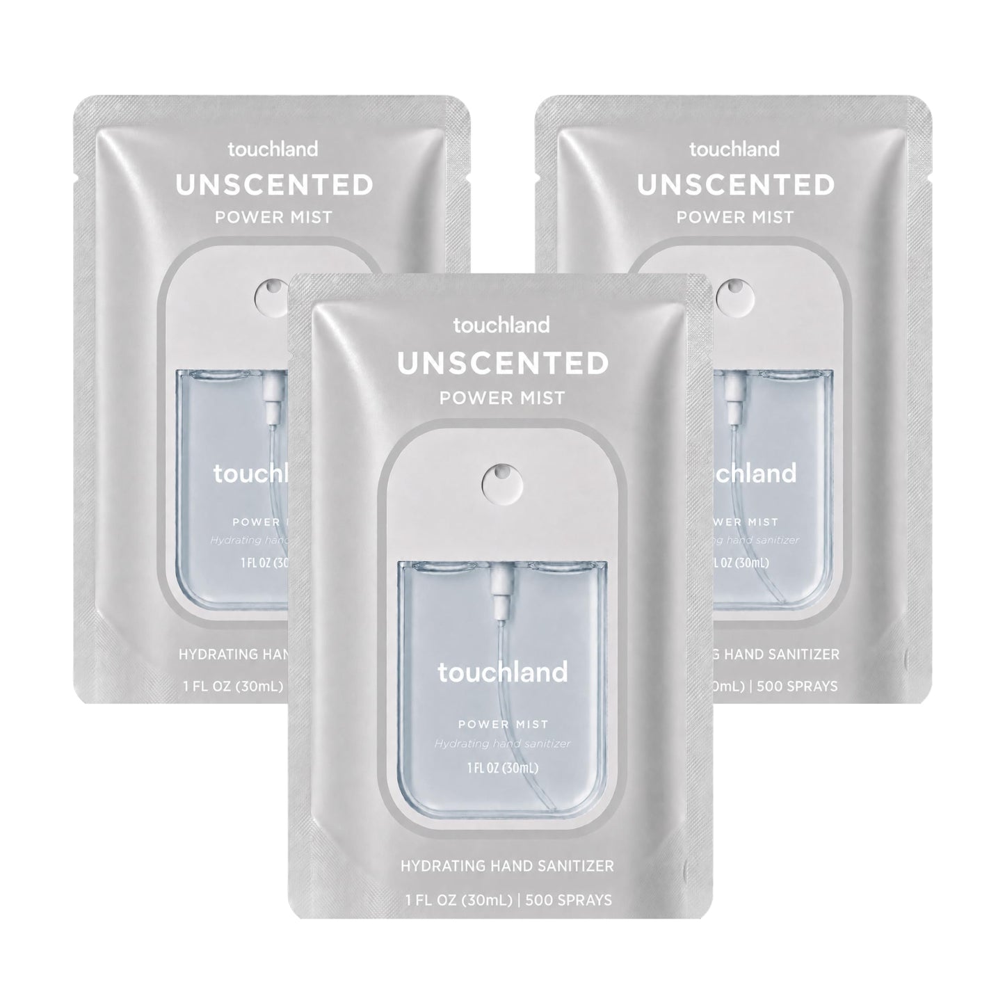 Touchland Top 5 Hydrating Hand Sanitizer Spray Set Travel Size