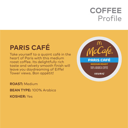 McCafe Premium Roast Coffee, Single Serve Keurig K-Cup Pods, Medium Roast, 84 Count