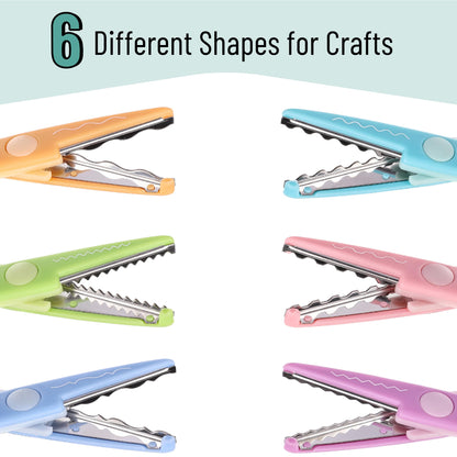 Mr. Pen- Craft Scissors Decorative Edge, 6 Pack, Bright Zig Zag Scissors