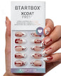 BTArtbox Press On Nails, Cream Puff, Short Almond, Ombre Off White, 32Ct