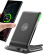 INIU Wireless Charger Station, 15W Fast Wireless Charging Stand for Official and Home Compatible with iPhone 17 16 15 14 13 12 Pro XS Samsung Galaxy S23 S22 S21 Note 20 Google etc