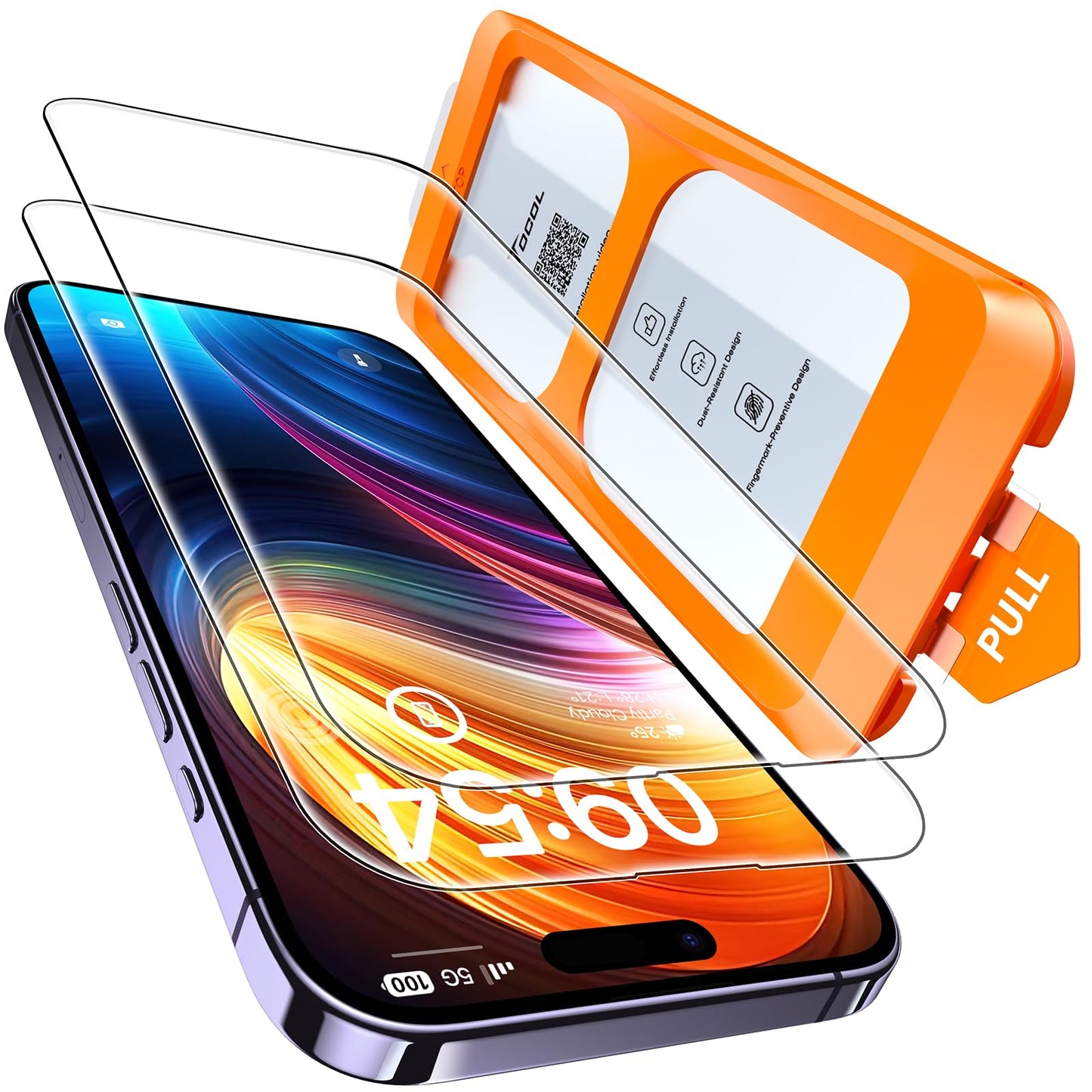 TOCOL for iPhone 17 Pro Max Screen Protector, Clear