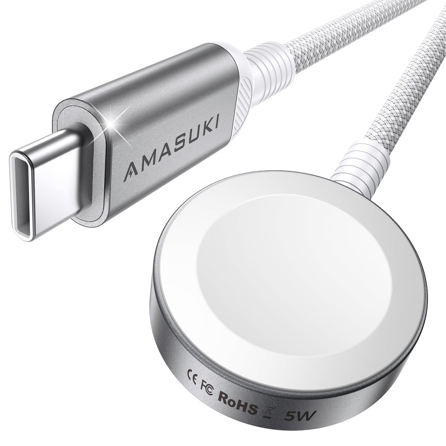 6.6FT Long for Apple Watch Charger USB Magnetic Fast Charging Cable Portable Wireless Charging Accessories Compatible with iWatch Series 11/10/9/8/7/6/5/4/3/2 Ultra 3/2/SE